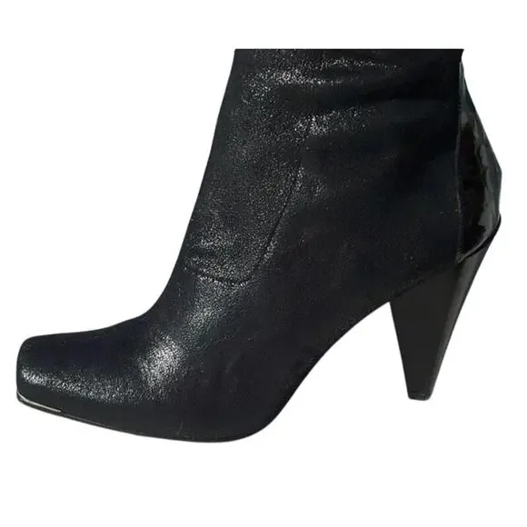 Donald Pliner Couture Black Suede Leather Boot Shoe Water Resistant New NWT $495